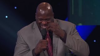 Shaq cant stop Laughing at Chucks Sweat Joke  NBA Awards 2018 [upl. by Shere]