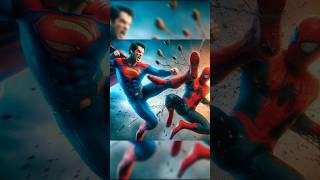 SpiderMan vs Superman A friendship is revenge avengers marvel SpiderMan viral edit ai [upl. by Saideman937]