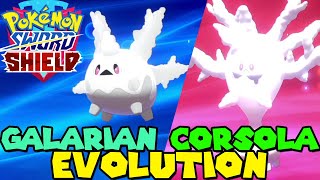 Evolving CORSOLA to CURSOLA in Pokemon Sword amp Shield [upl. by Trauner]