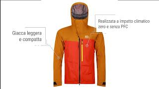 ORTOVOX RAVINE JACKET Giacca da freeride casual ad ISPO 2023 [upl. by Nnael]