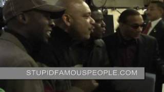 Quincy Jones is surprised by an a cappella group in New York City [upl. by Ahgiela]