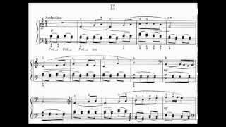 Kabalevsky Sonatina Op 13 No 1 2nd mov Music amp Sheet [upl. by Sherri]