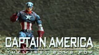 Captain America Stop Motion  The First Bomb Pop [upl. by Gibby25]