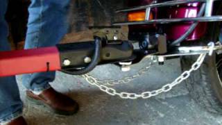 Swivel Hitch Trailer Hook up Video for Meadows Enterprises [upl. by Eusoj]