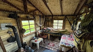 Caught in a Heavy Rain Snow and Hail – 3 Days in Tiny House– Off the Grid [upl. by Sonstrom775]