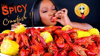 SPICY CRAWFISH  SEAFOOD BOIL MUKBANG  EATING SHOW 먹방쇼 [upl. by Novi]