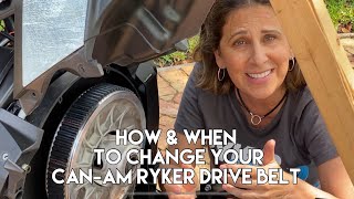 How and When to Change Your CanAm Ryker CVT Belt stepbystep instructions [upl. by Atikram]