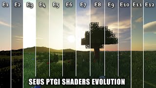 SEUS PTGI Evolution  Shaders Comparison  Minecraft Java Edition [upl. by Attiuqahs]