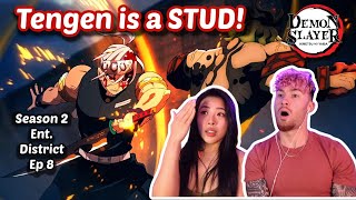 Tengen vs Gyutaro 😵😱  Demon Slayer Reaction S2 Ep 8 Entertainment District Arc [upl. by Dietsche798]