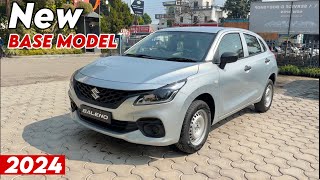 New BALENO Sigma Base Model 2024 Silver Colour ✅ Maruti Suzuki Baleno 2024 Base Model Review [upl. by Breena]