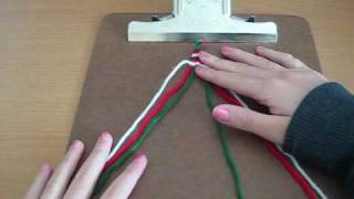 How to Make Friendship Bracelets Inverse Chevron super easy [upl. by Dailey]