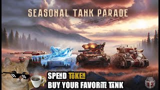 Tank Force Seasonal Tank Parade  Lets spend token to buy our longawaited tank [upl. by Devan]