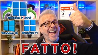 Aggiornare a Windows 11 24H2 Anche su PC SENZA REQUISITI e SENZA formattare Ecco la guida facile [upl. by Mehcanem132]