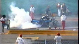 Drag Racing 1994  Competition Bike Final Chris Hampson vs Peter Svensson  NitrolympX Hockenheim [upl. by Ahsieyn]