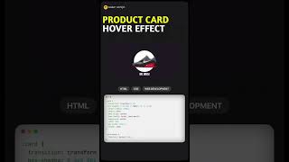 CSS Product Card Hover Effect shots shortvideo html css [upl. by Herrick987]