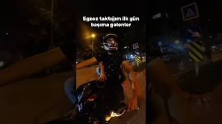 Egzoz taktığım ilk gün olanlar mt09 mt09sp mt07 mt25 r25 r6 r7 yamaha [upl. by Yorgerg]