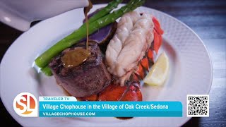 Village Chophouse in the Village of Oak Creek Sedona uses farmfresh ingredients [upl. by Popele]