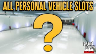 GTA Online  All 480 Personal Vehicle Storage Spots You Can Own [upl. by Hsuk]