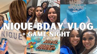 VLOG  NIQUE BIRTHDAY  GAMENIGHT  THANKSGIVING [upl. by Durrace]