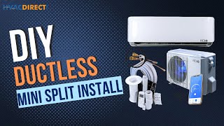 DIY Ductless Mini Split Install [upl. by Lomaj]