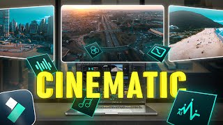 How to Edit a Cinematic Video in Filmora With AI [upl. by Ahsahtan]