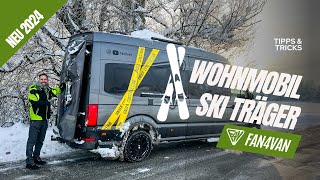 Skiträger Wohnmobil  Neuheit 2024 von PUSHrack auch für Snowboard [upl. by Esirec]