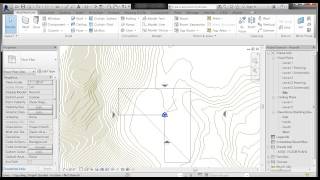 REVIT SITE 01 LINKING AND POSITIONING A DWG [upl. by Nica]