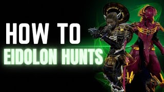 Warframe  How to do Eidolon Hunts solo [upl. by Calvinna]