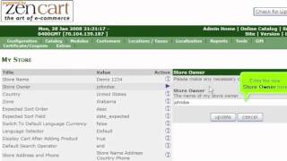 How to configure your online store in Zen Cart [upl. by Christi26]