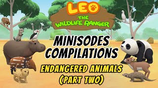 Endangered Animals Minisode Compilation Part 22  Leo the Wildlife Ranger  Animation  For Kids [upl. by Erick]