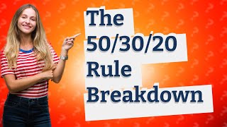 Why is the 503020 rule not working [upl. by Britte751]