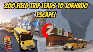 Greenville Wisc Roblox l TORNADO FLOODS Zoo School Bus Field Trip Roleplay [upl. by Butler552]