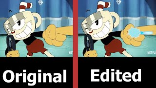 The Cuphead Show Original VS Edited Comparison [upl. by Bishop]