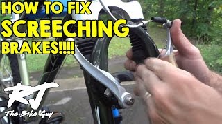 How To Fix Loud Squealing Screeching Bike Brakes [upl. by Lindsay]