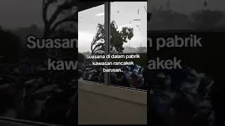 Puting Beliung Di Kawasan Pabrik rancaekek Bandung 21022024 sortvideo senggolantvchannel [upl. by Reace]