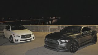 Q50 37 vs 50 MUSTANG 6MT [upl. by Ward]