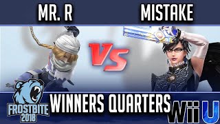 Frostbite 2018 Smash 4 Singles WINNERS QUARTERS  BC  Mr R Sheik vs EMG  Mistake Bayonetta [upl. by Spieler]