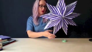 MAKE A PAPER BAG STAR in under 5 minutes  KICKASS CRAFT from Ladyland [upl. by Ayotac987]