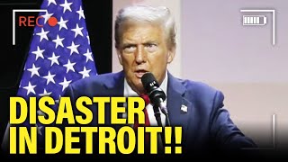 Trump Economic Speech goes TERRIBLY WRONG in Detroit [upl. by Hahnke]