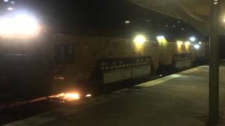 Loram rail grinder at Debary sunrail station and DeLand Amtrak station [upl. by Amr]