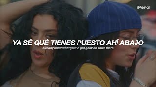 Charli xcx ft Billie Eilish  Guess Español  Lyrics  video musical [upl. by Mandi370]