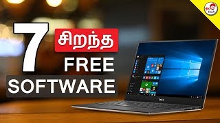 Top 7 சிறந்த Free Windows Software  Tamil Tech [upl. by Armat836]