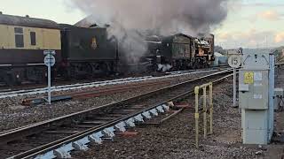 Two castle leaving Exeter St Davids with gorgeous sunset [upl. by Kcirrek686]