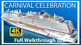 Carnival Celebration  Full Walkthrough Cruise Ship Tour 2024  Roller Coaster amp Water Park   2024 [upl. by Eugenio558]