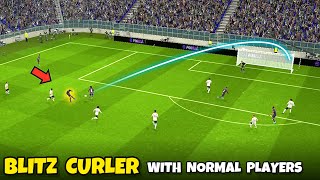 Secret How To Do Blitz Curler With Normal Players in eFootball 2024 Mobile [upl. by Carlton]