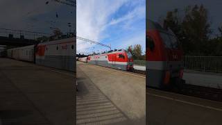 Russian train Nr009 quotVladivostokMoscowquot in Irkutsk russia travel trains [upl. by Ayital]