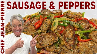 The Easiest Sausage and Peppers Recipe  Chef JeanPierre [upl. by Eessej]