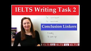 IELTS Writing Task 2 Linking Words for the Conclusion  2023  ielts with liz [upl. by Arodnahs307]