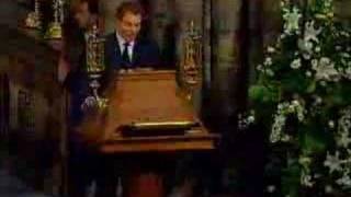 Princess Dianas Funeral Part 16 Tony Blair and Elton John [upl. by Htenywg]