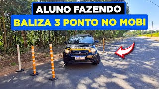 AULA DE BALIZA  3 PONTO MOBI  PASSO A PASSO COMPLETO 2023  AUTO ESCOLA [upl. by Ardnuassac]